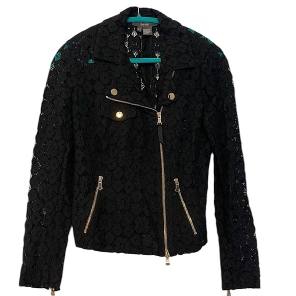 Per Se by Carlisle Black Lace Jacket size 8 - Picture 1 of 1